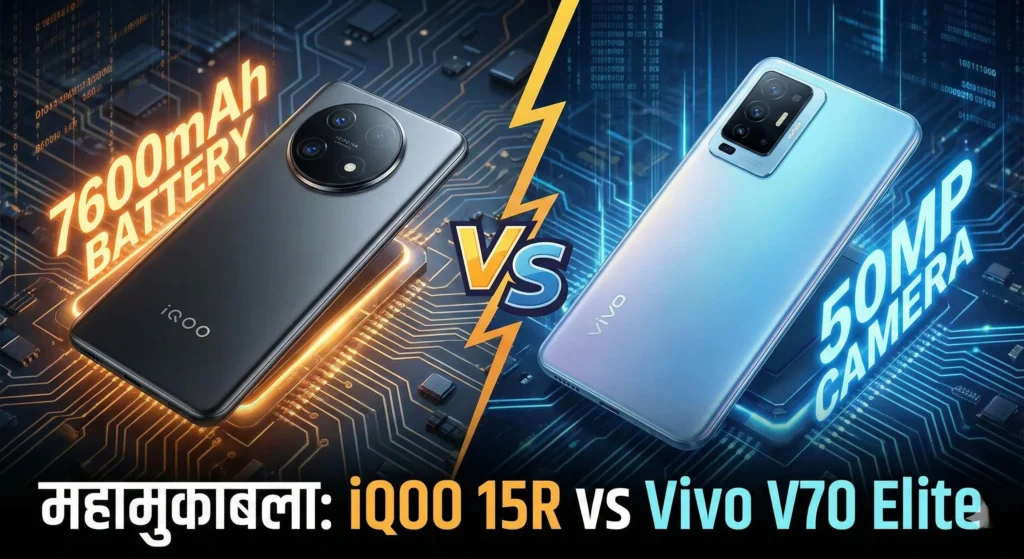 iQOO 15R vs Vivo V70 Elite comparison